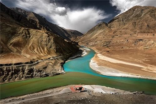 Confluence Of The Indus And Zanskar Rivers - Leh Ladakh